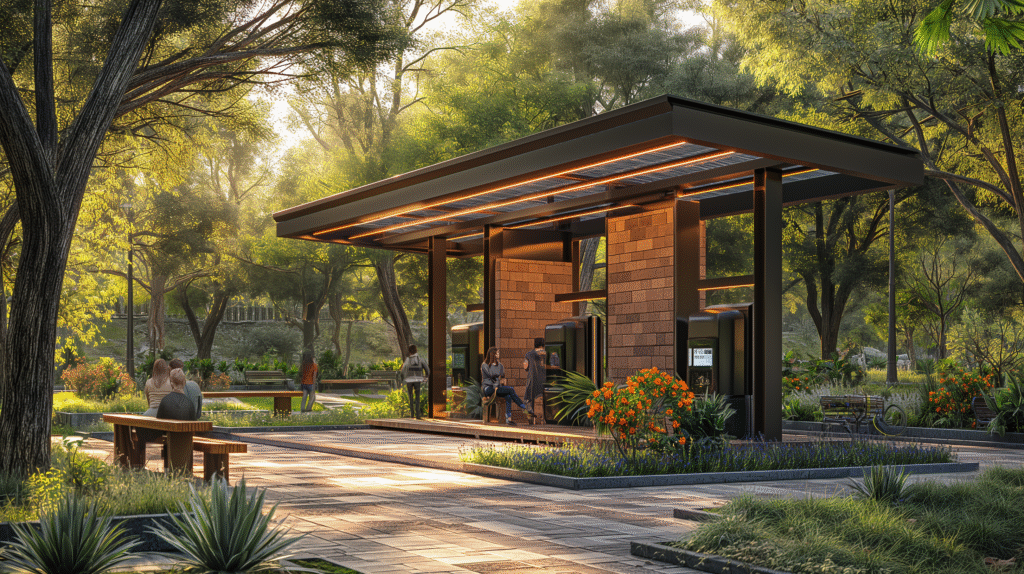 Solar charging station powering devices at home and outdoors with clean renewable energy.