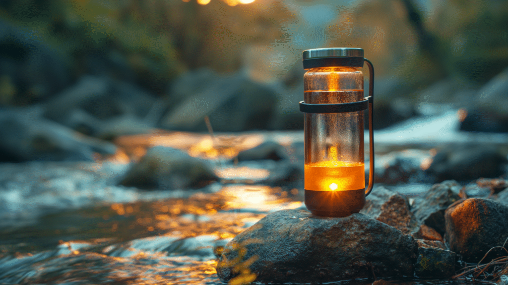 Solar-Powered UV Purification Bottles