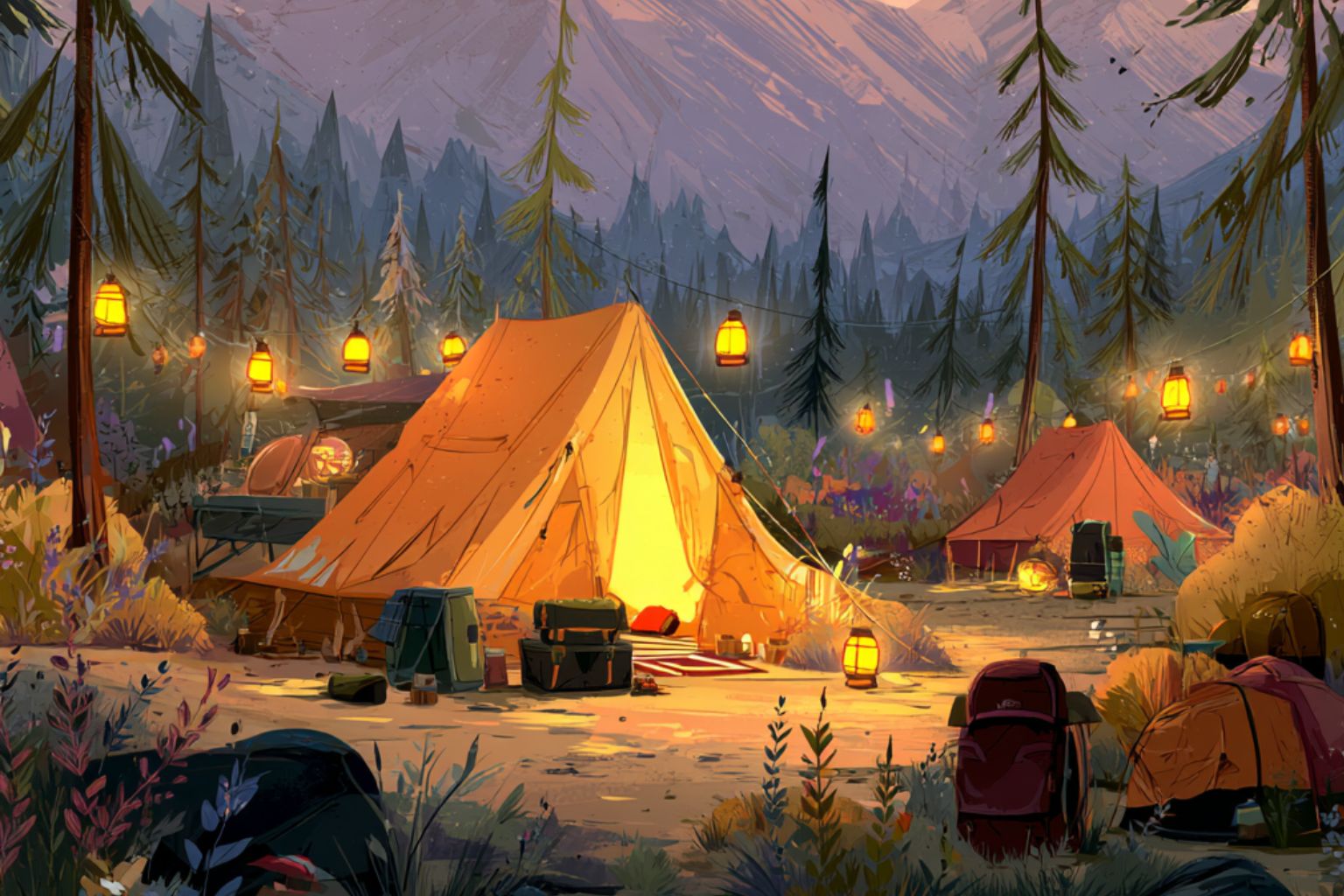 Solar lenterns for camping