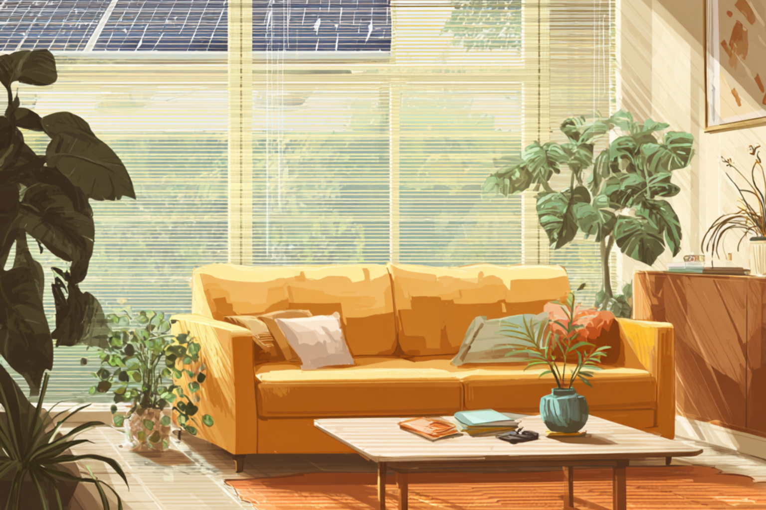 Solar-Powered Smart Blinds