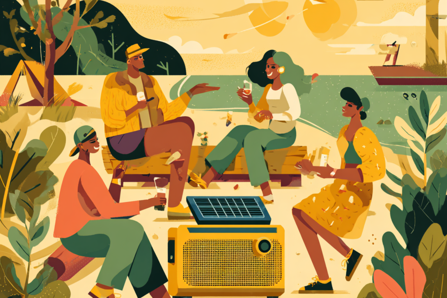 Solar-Powered Bluetooth Speakers