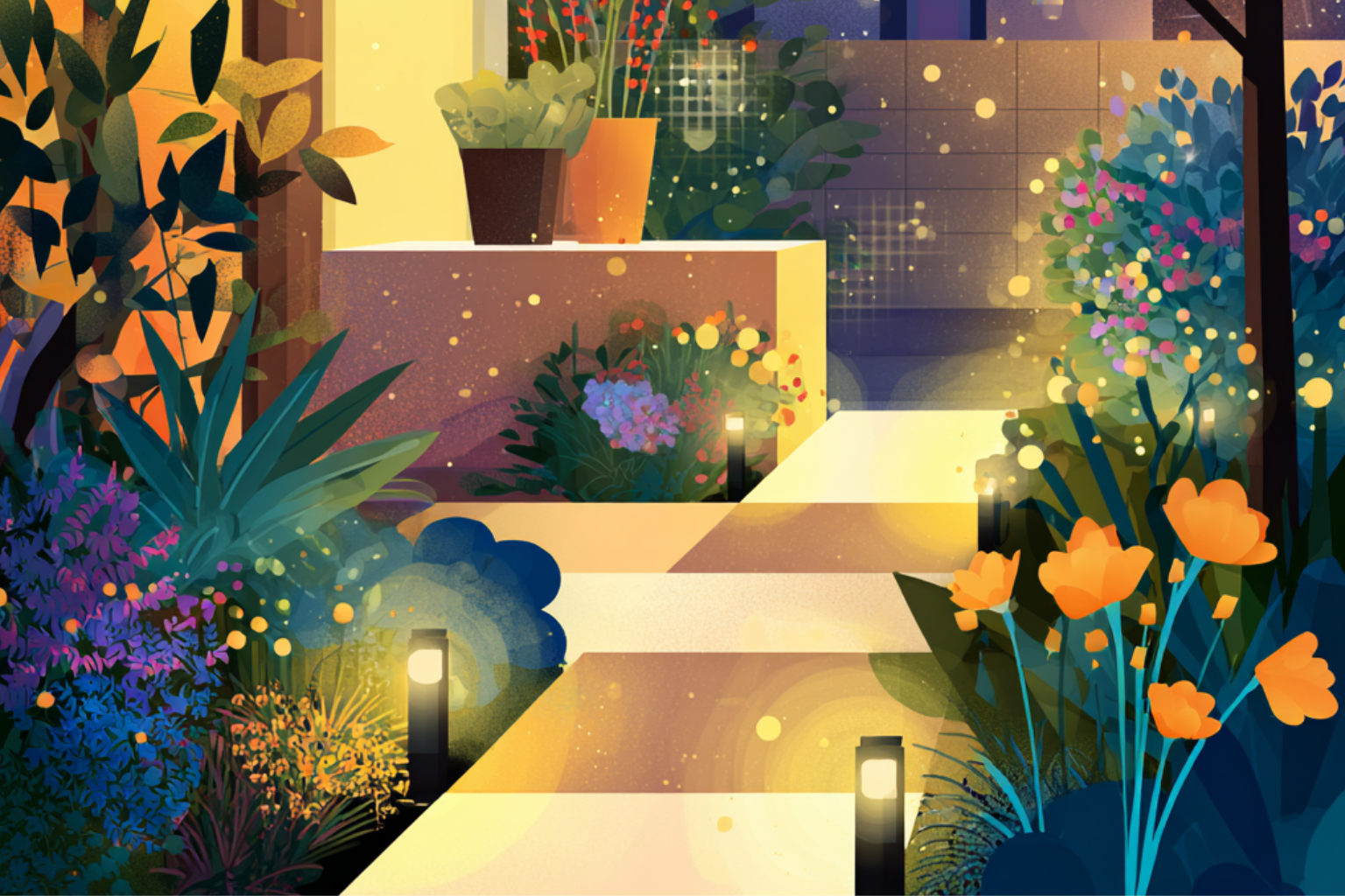 Solar-Powered Garden Lights