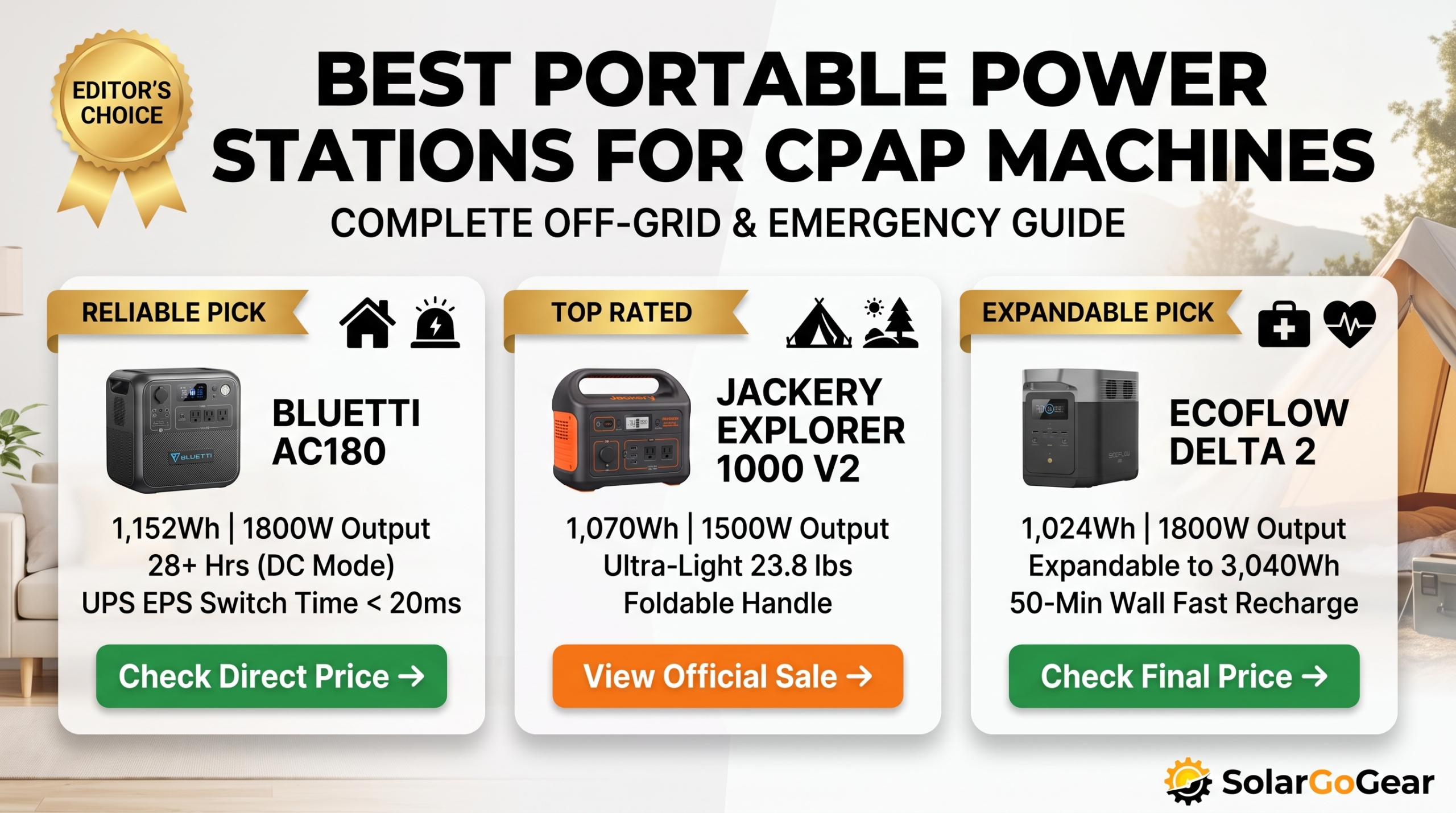 best portable power station for cpap machine