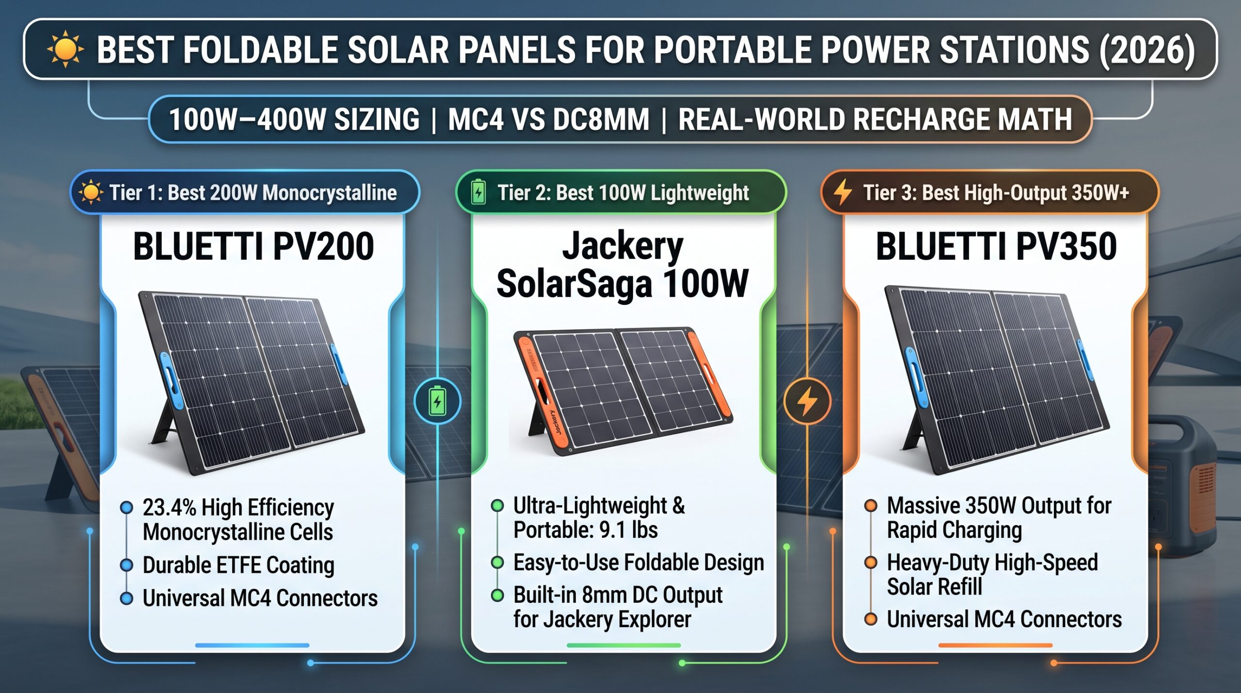 Best foldable solar panels for portable power stations