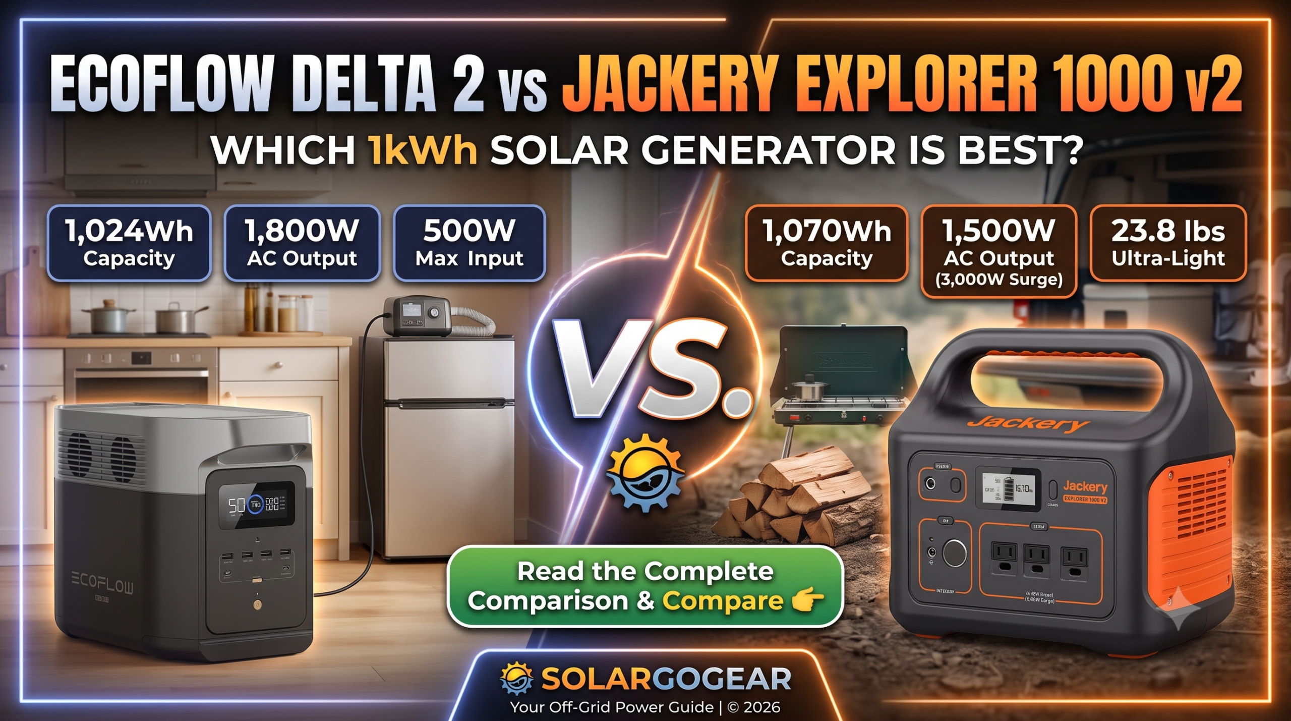EcoFlow DELTA 2 vs Jackery Explorer 1000 v2
